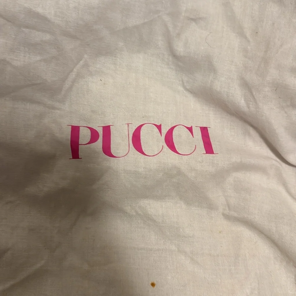 Vintage Pucci mini bag. Blue and brown print - Picture 5 of 11